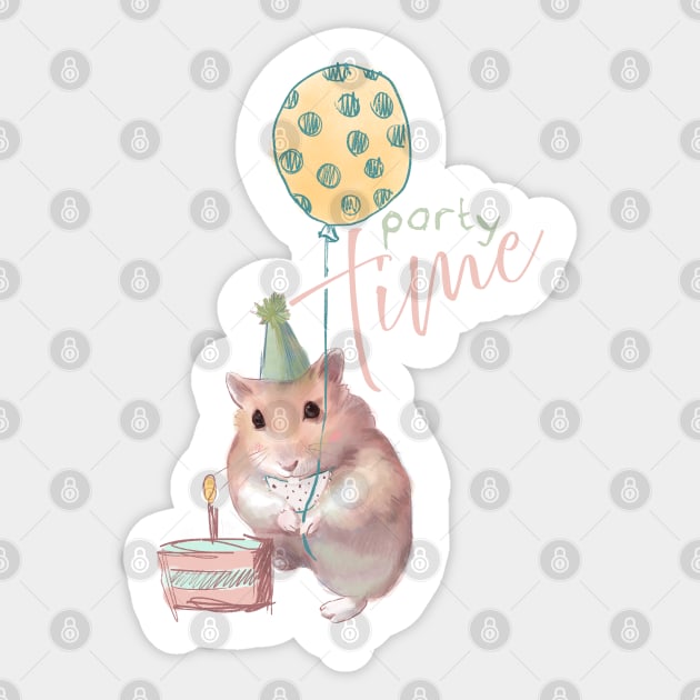 party time Sticker by niaarts